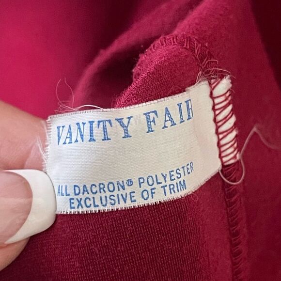 Vanity Fair House Coat Zip Robe with Front Pockets Size Medium Vintage Made USA - Picture 4 of 8